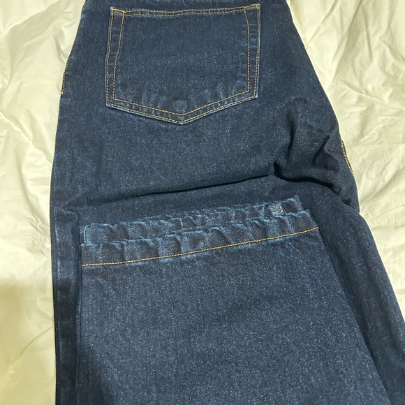 Polar 93 Dark Blue Jeans with Yellow Patch - Picture 3 of 11